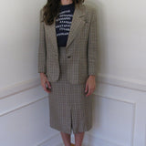 Calvin Klein Collection Beige Skirt Suit