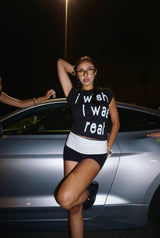 I wish I was real baby tee