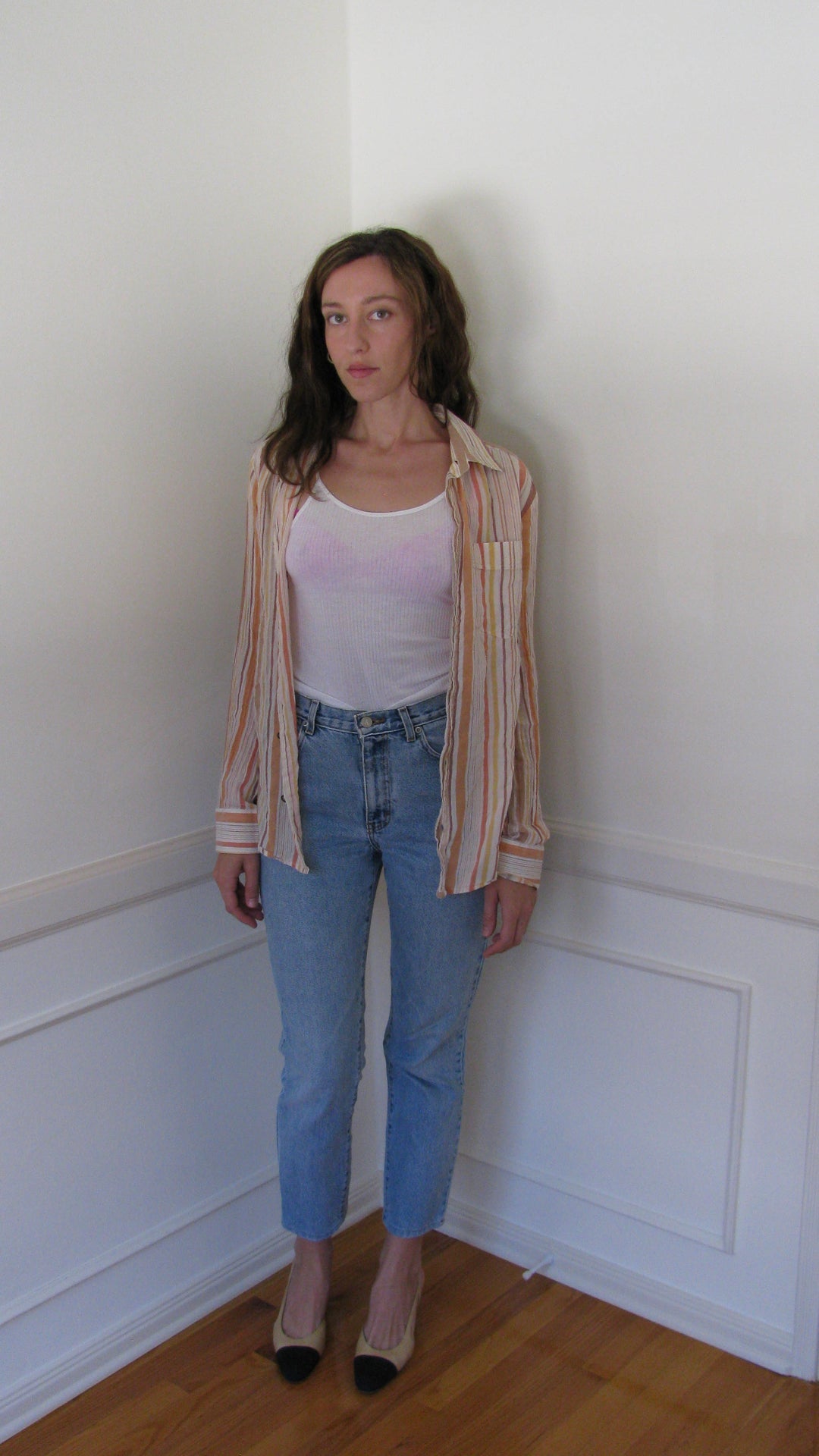 2000's D&G Mens Striped Button Down