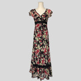 Cherry print midi dress