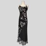 Patchwork floral polka dot dress