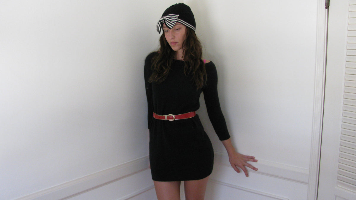 2000's Juicy Black Cashmere Dress