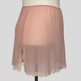 Sheer lace trim skirt