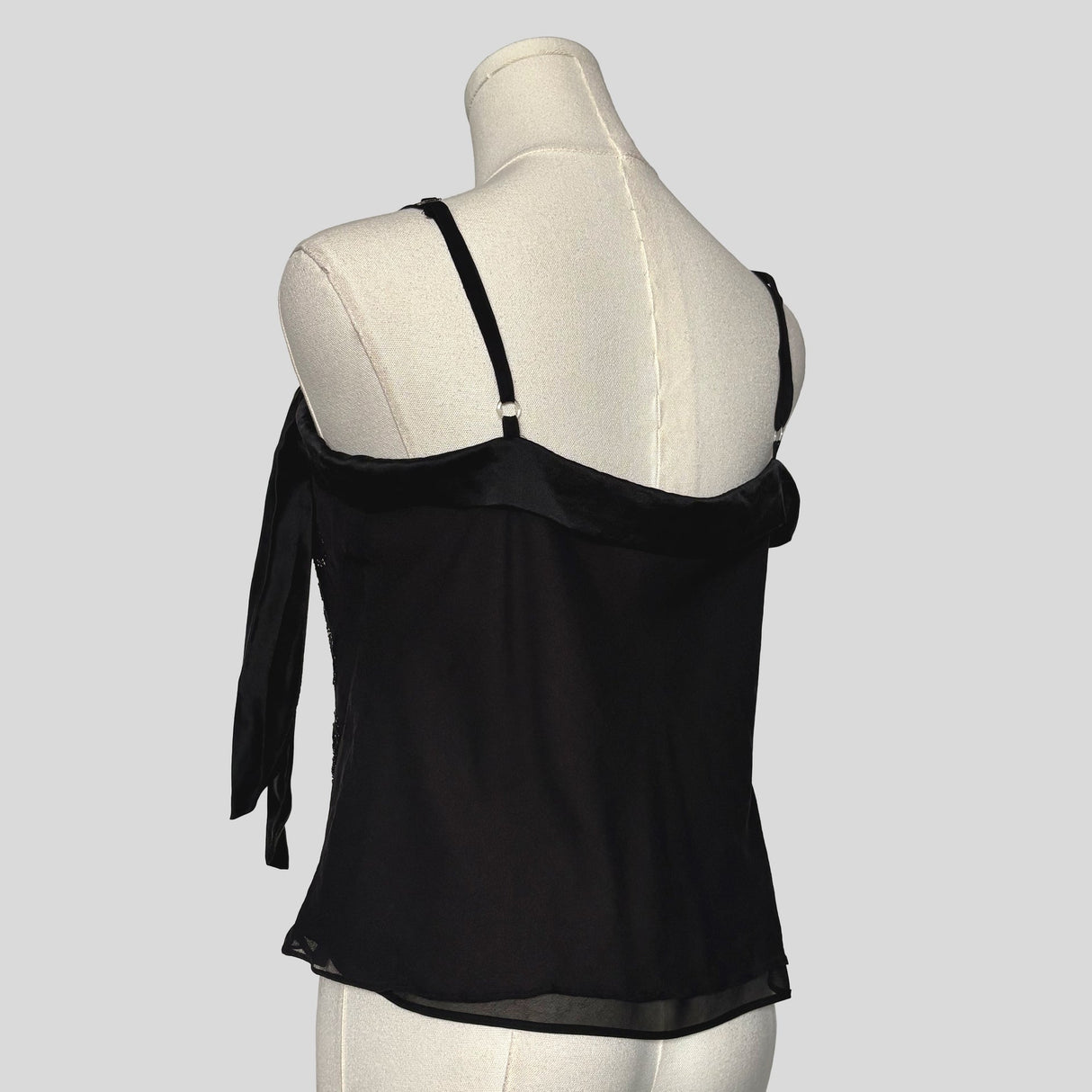 Beaded embellished silk cami