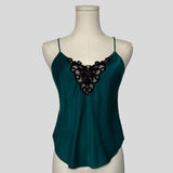 Silk appliqué cami