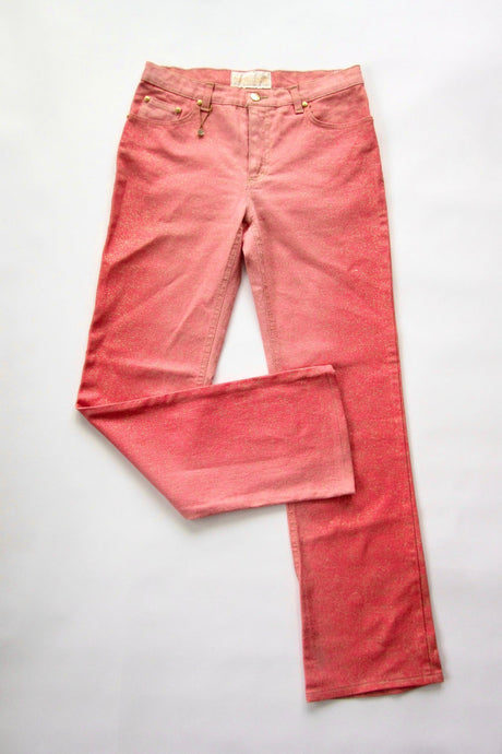 2000s Roberto Cavalli Pink Gradient Glitter Pants