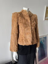 Light Brown Rabbit Fur Jacket
