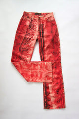 2000s Roberto Cavalli ‘Just Cavalli’ Python Print Glitter Pants