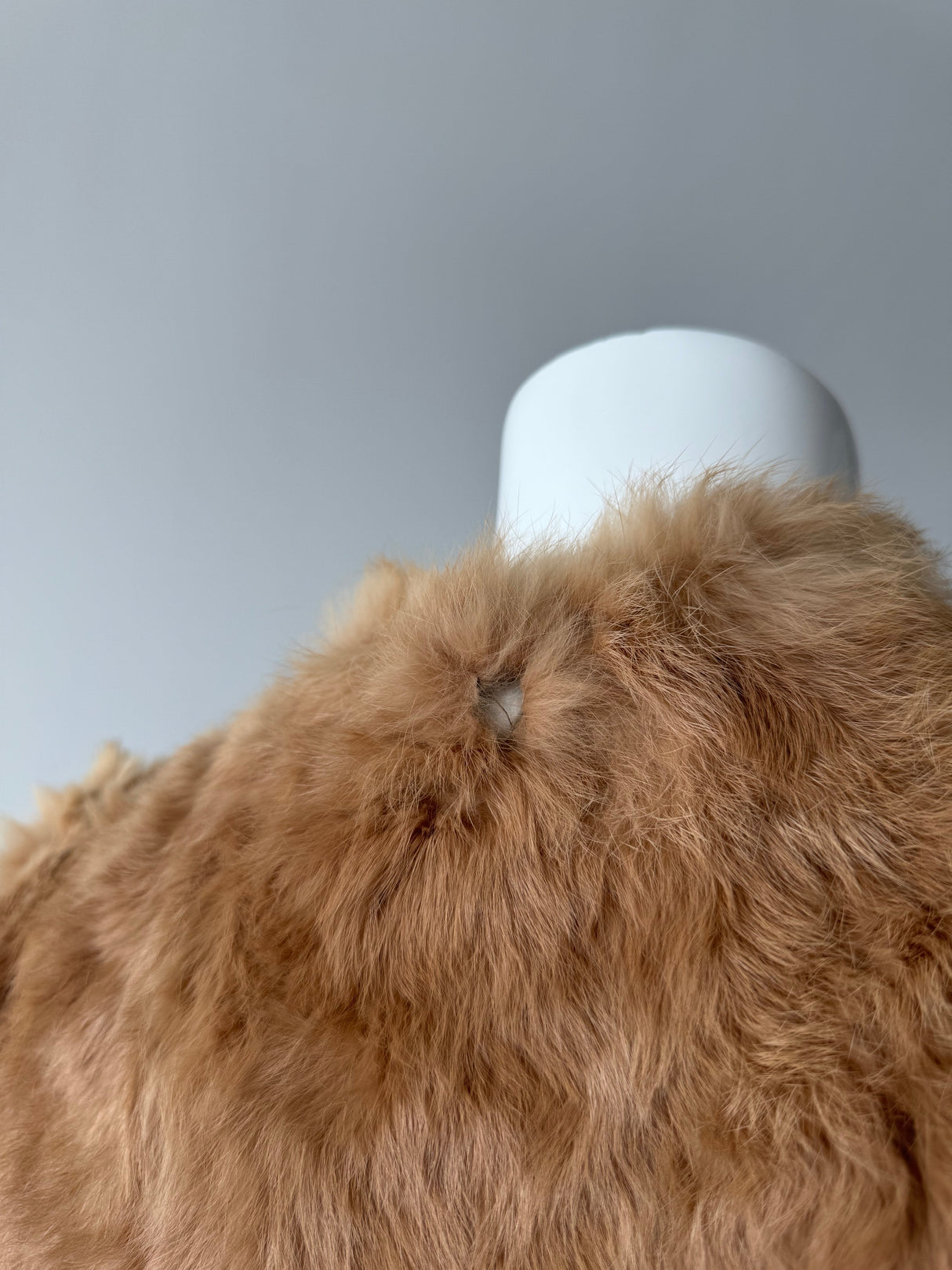 Light Brown Rabbit Fur Jacket