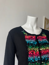 KENZO JEANS Black Sequin Sweater
