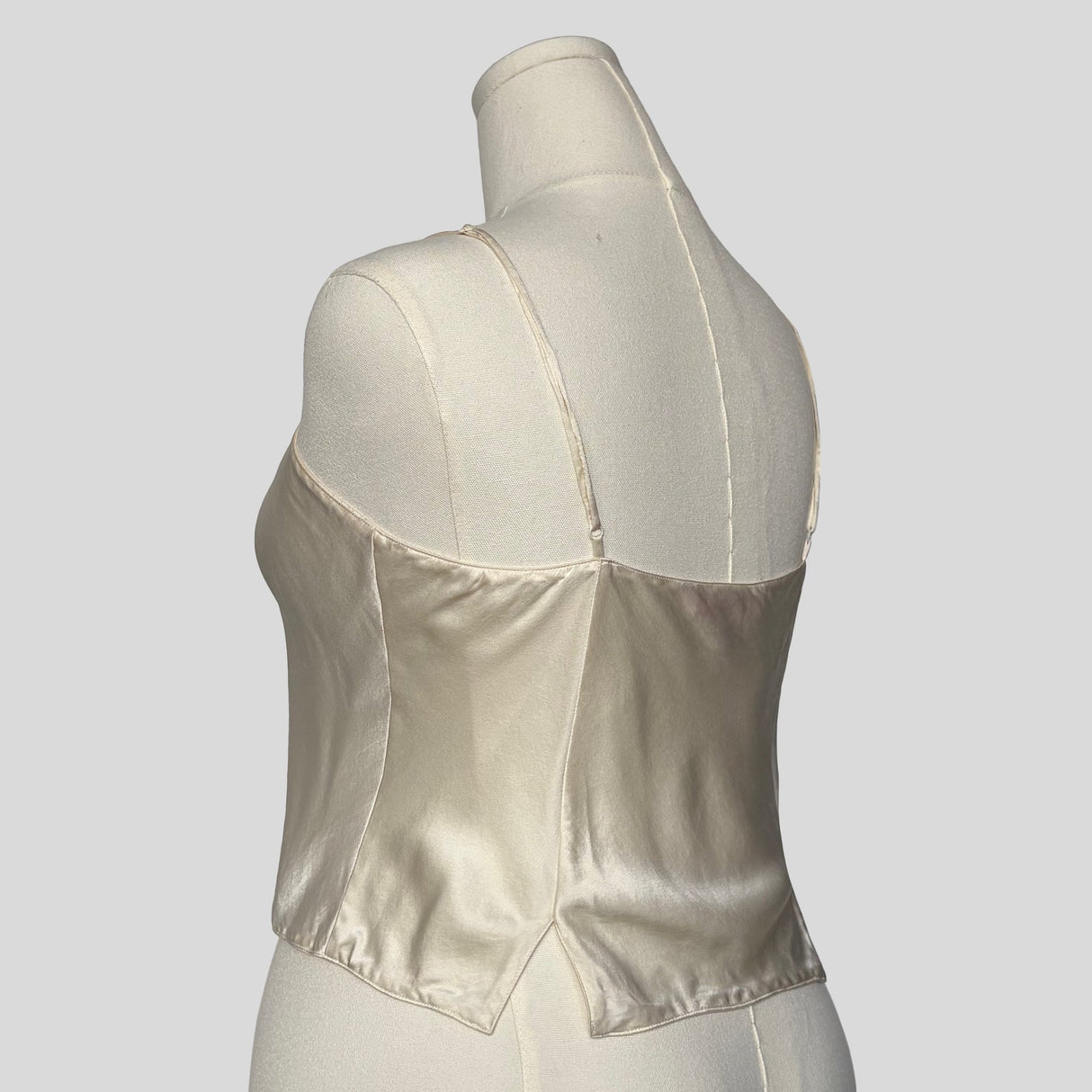 Simple silk cami in cream