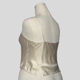 Simple silk cami in cream