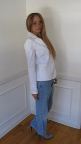 Armani Jeans White Blazer