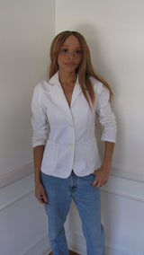 Armani Jeans White Blazer