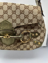 Gucci GG Canvas Tan Shoulder Bag