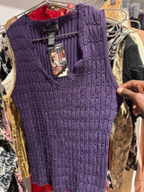 purple beaded top