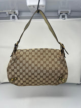 Gucci GG Canvas Tan Shoulder Bag