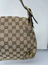 Gucci GG Canvas Tan Shoulder Bag