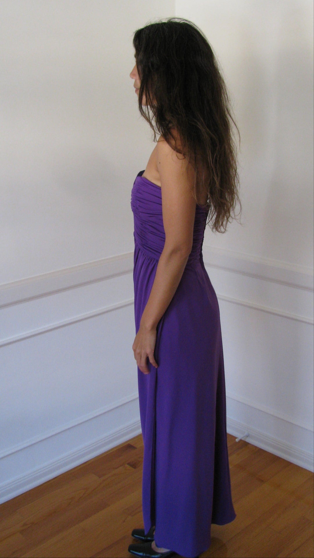 1980's Victor Costa Purple Gown