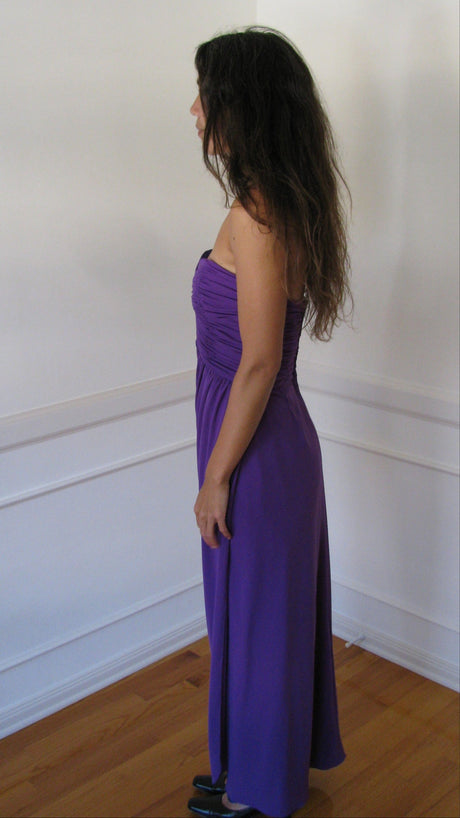 1980's Victor Costa Purple Gown