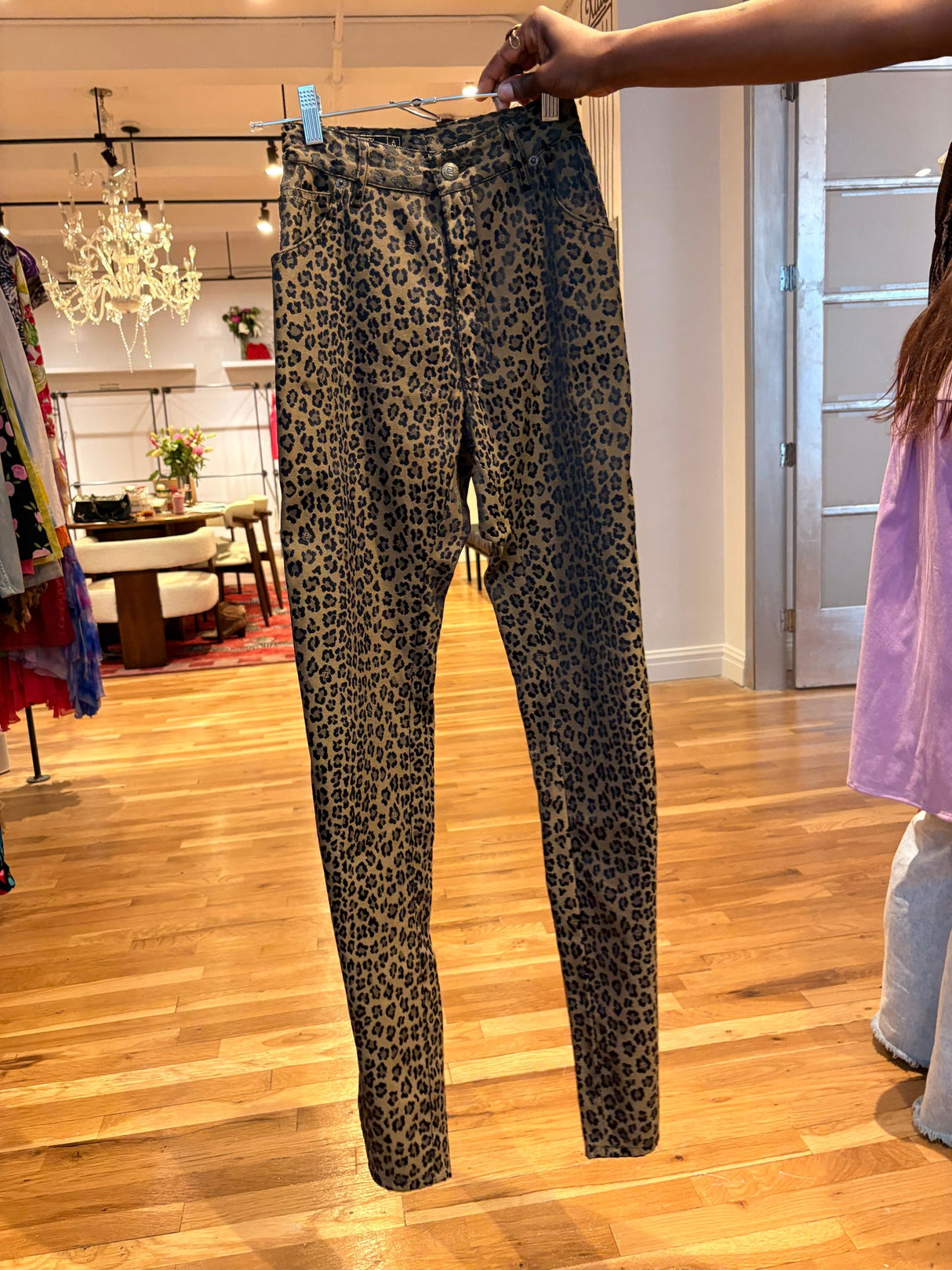 leopard print Fendi pants