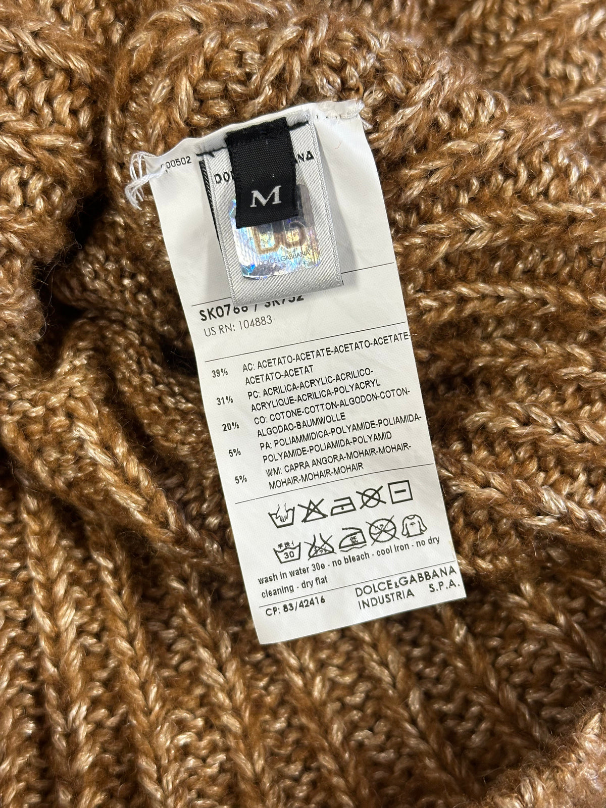 D&G Dolce & Gabbana Knit Zip-Up Cardigan