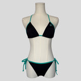 Cutout bikini in teal sun