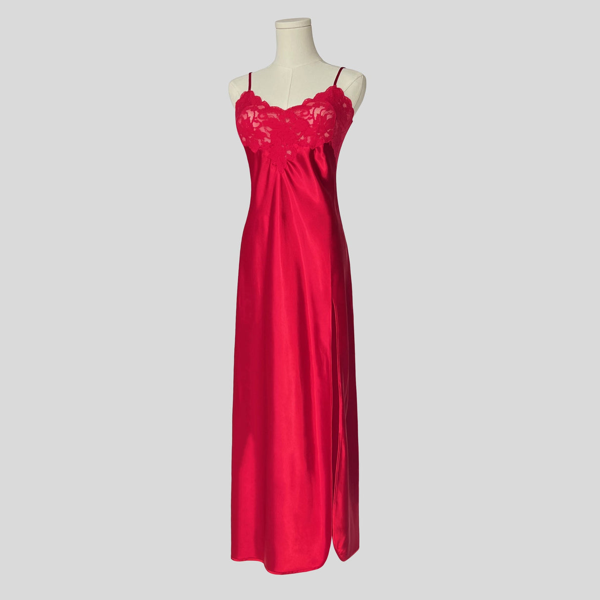 Silky lace bust gown