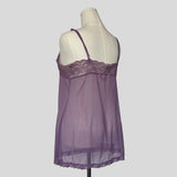 Sheer lace bust slip