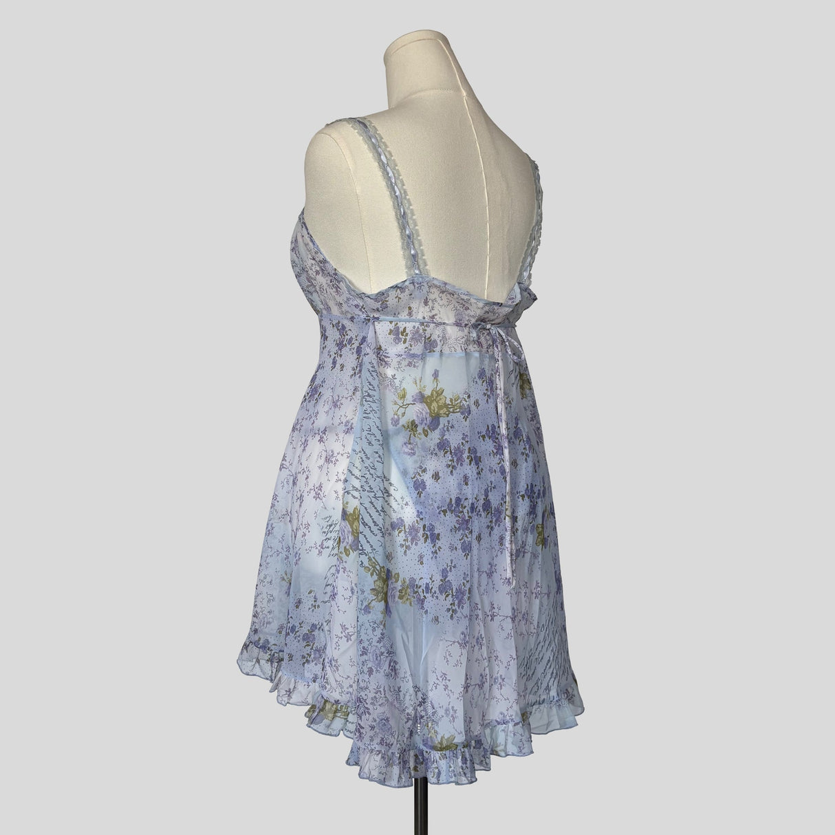 Love letters sheer babydoll slip with matching panties