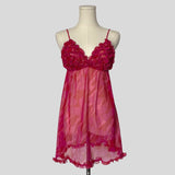Ruffled bust babydoll slip
