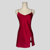 Silky ruched slip