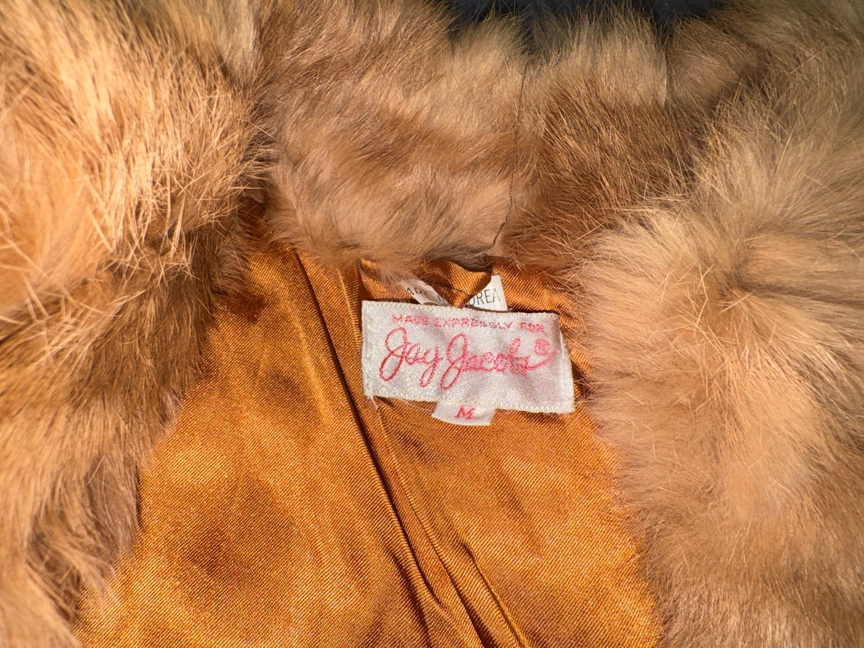 Light Brown Rabbit Fur Jacket