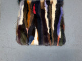 Multicolor Rabbit Fur Bag with Acrylic Handle
