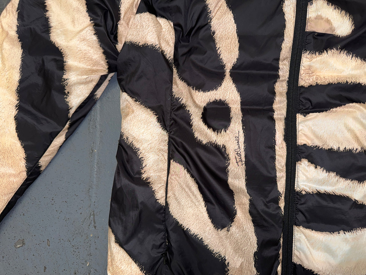 JUST CAVALLI Tiger Print Reversible Puffer Jacket