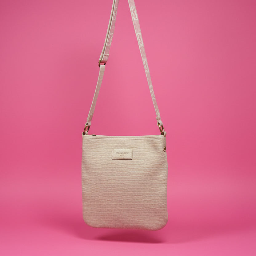 YSL Vintage canvas shoulder/crossbody bag