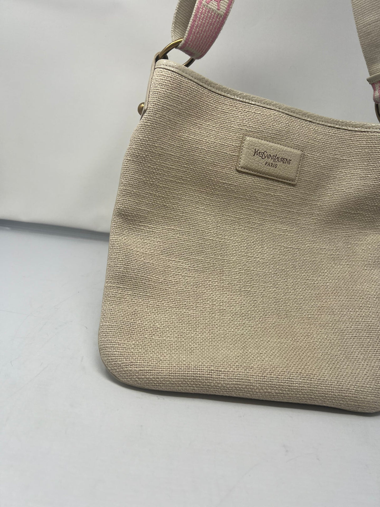YSL Vintage canvas shoulder/crossbody bag