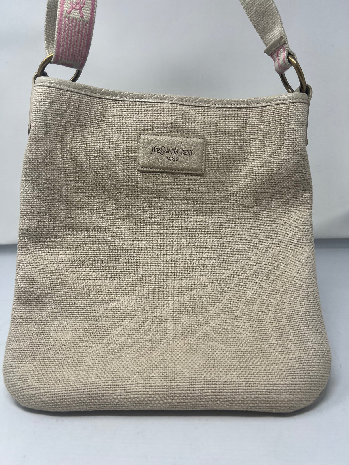 YSL Vintage canvas shoulder/crossbody bag