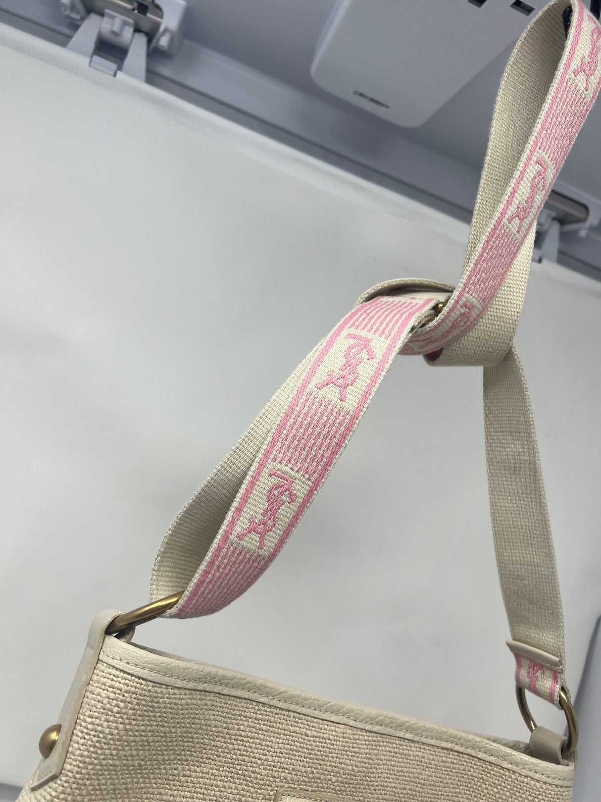 YSL Vintage canvas shoulder/crossbody bag