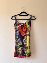 Multi colored gazette tank top