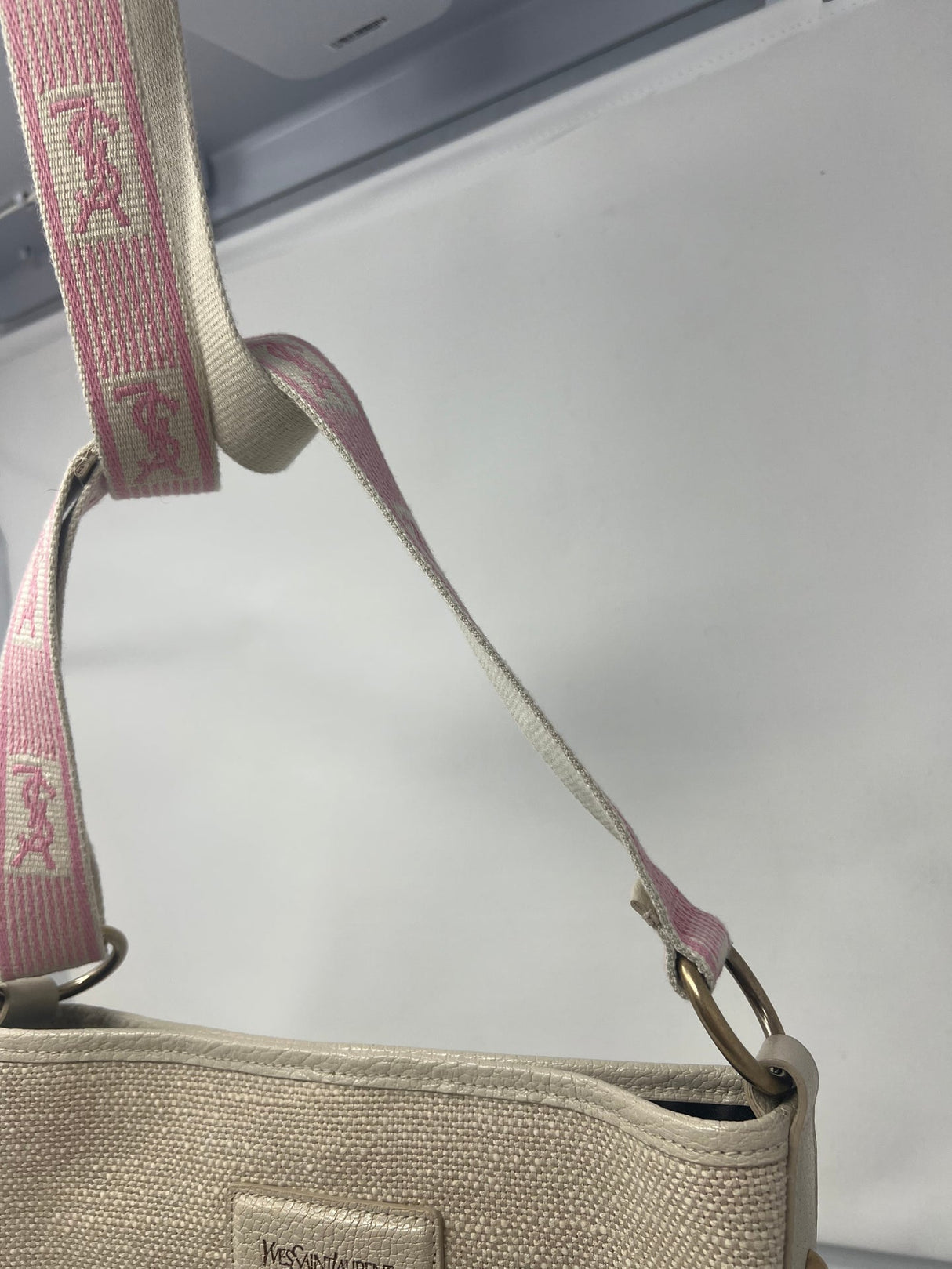 YSL Vintage canvas shoulder/crossbody bag