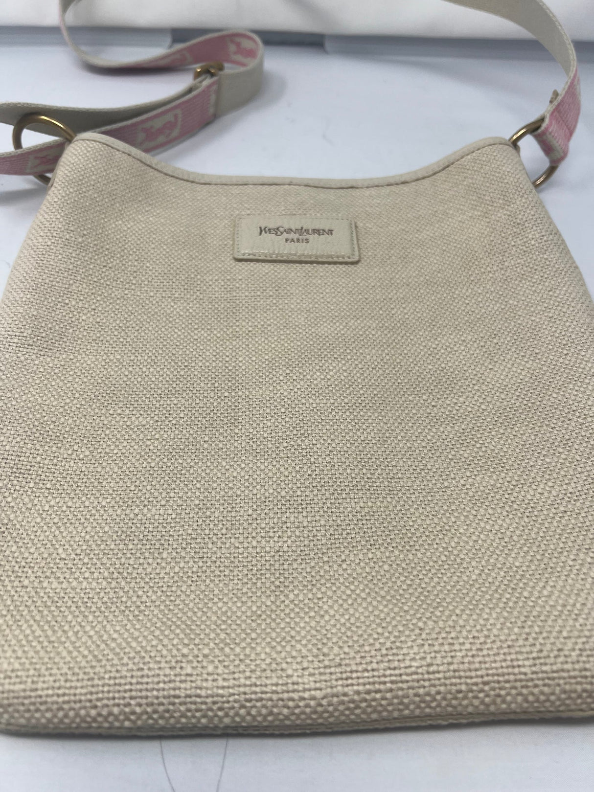YSL Vintage canvas shoulder/crossbody bag