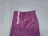 EUROMODA Purple Mesh and Sequin Midi Skirt