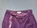 EUROMODA Purple Mesh and Sequin Midi Skirt
