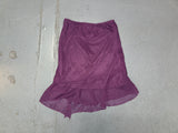 EUROMODA Purple Mesh and Sequin Midi Skirt