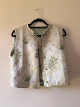 Asian inspired crop vest