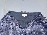 COTTONADE PARIS Dark Blue Circle Detail Midi Skirt