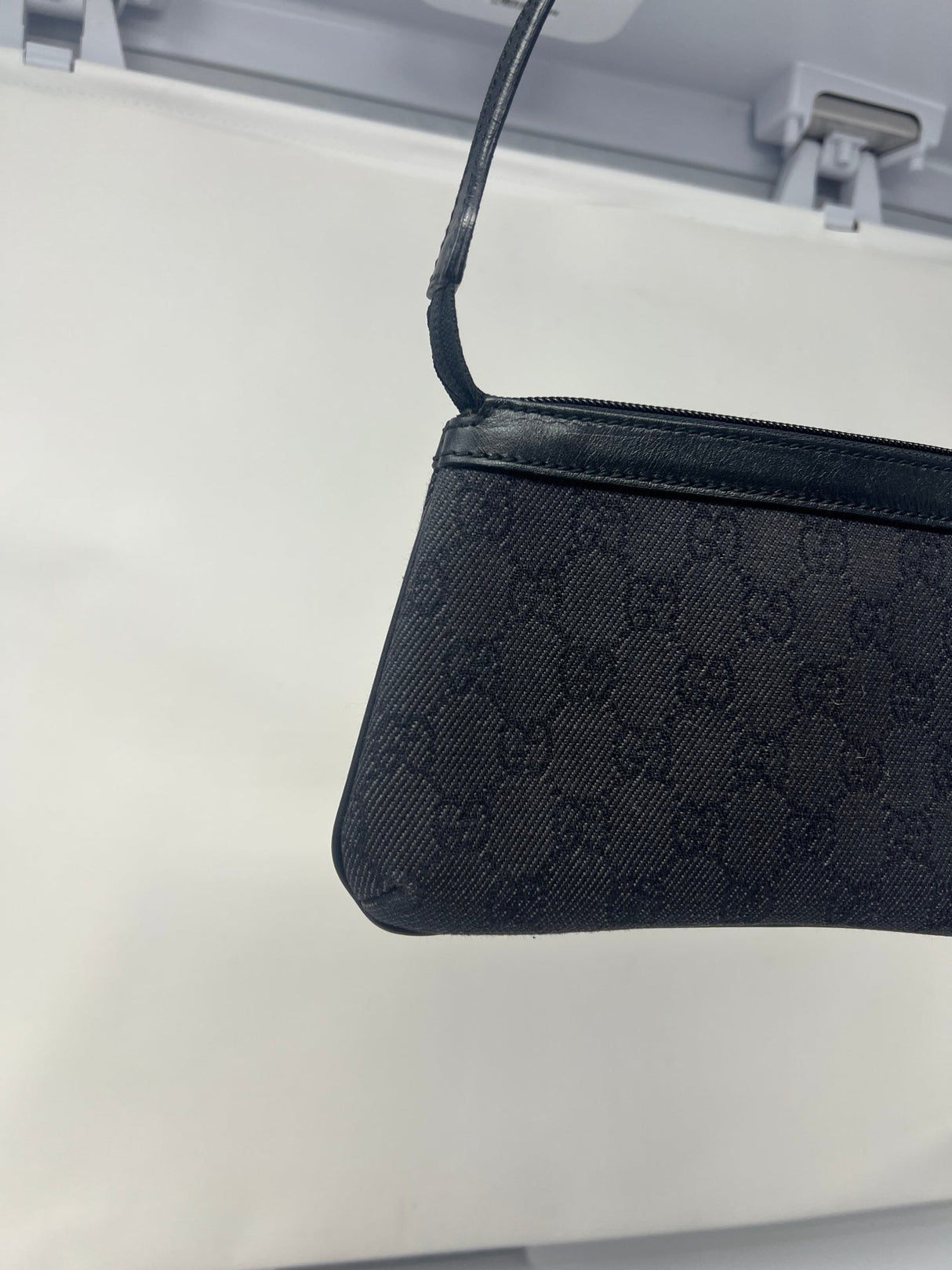 Gucci Small GG Canvas Black Shoulder Bag