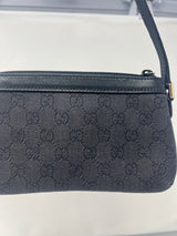 Gucci Small GG Canvas Black Shoulder Bag