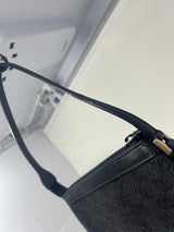 Gucci Small GG Canvas Black Shoulder Bag